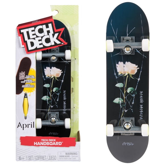 Tech Deck April Tabla Mini Skateboard de Mano 25 cm