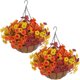 thumbnail image 1 of Flores Colgantes Artificiales Hananona VIOLET2 2u UV, 1 of 3