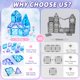 thumbnail image 3 of TikTiles 101 piezas - Set de Castillo de Princesa de Nieve magnético, 3 of 8