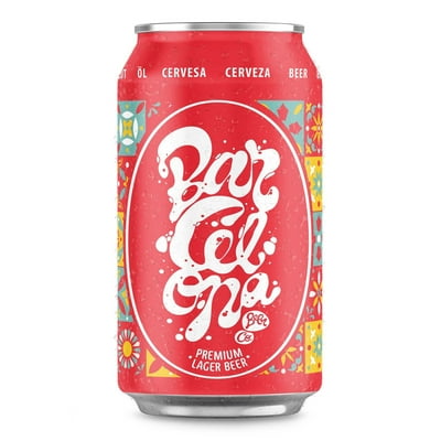 Cerveza Lager Premium 4° Lata 330 L Barcelona Beer Company