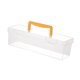 thumbnail image 1 of Caja De Herramientas Transparente Con Asa, Contenedor Para Llevar, Caja De Almacenamiento, Organizador, Amarillo, 30 X 9,3 X 9,3 Cm, 1 of 5
