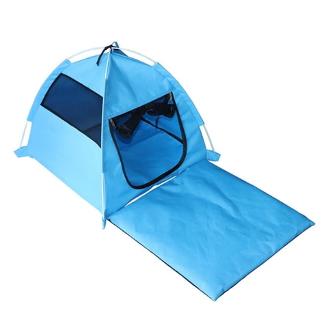 Ioensy - Corralito Portátil Para Mascotas, Valla Plegable, Tienda Para Gatos Para Animales Pequeños, Cachorros, Conejos, Azul