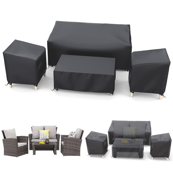 Set de 4 fundas impermeables para muebles de exterior STARTWO