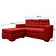 thumbnail image 5 of Sofá Seccional Antu 3 Cuerpos Chenille Tipo Lino Rojo, 5 of 5