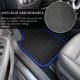 thumbnail image 3 of Alfombrillas para coche MUQIDA 4 piezas antideslizantes e impermeables negro/azul, 3 of 6
