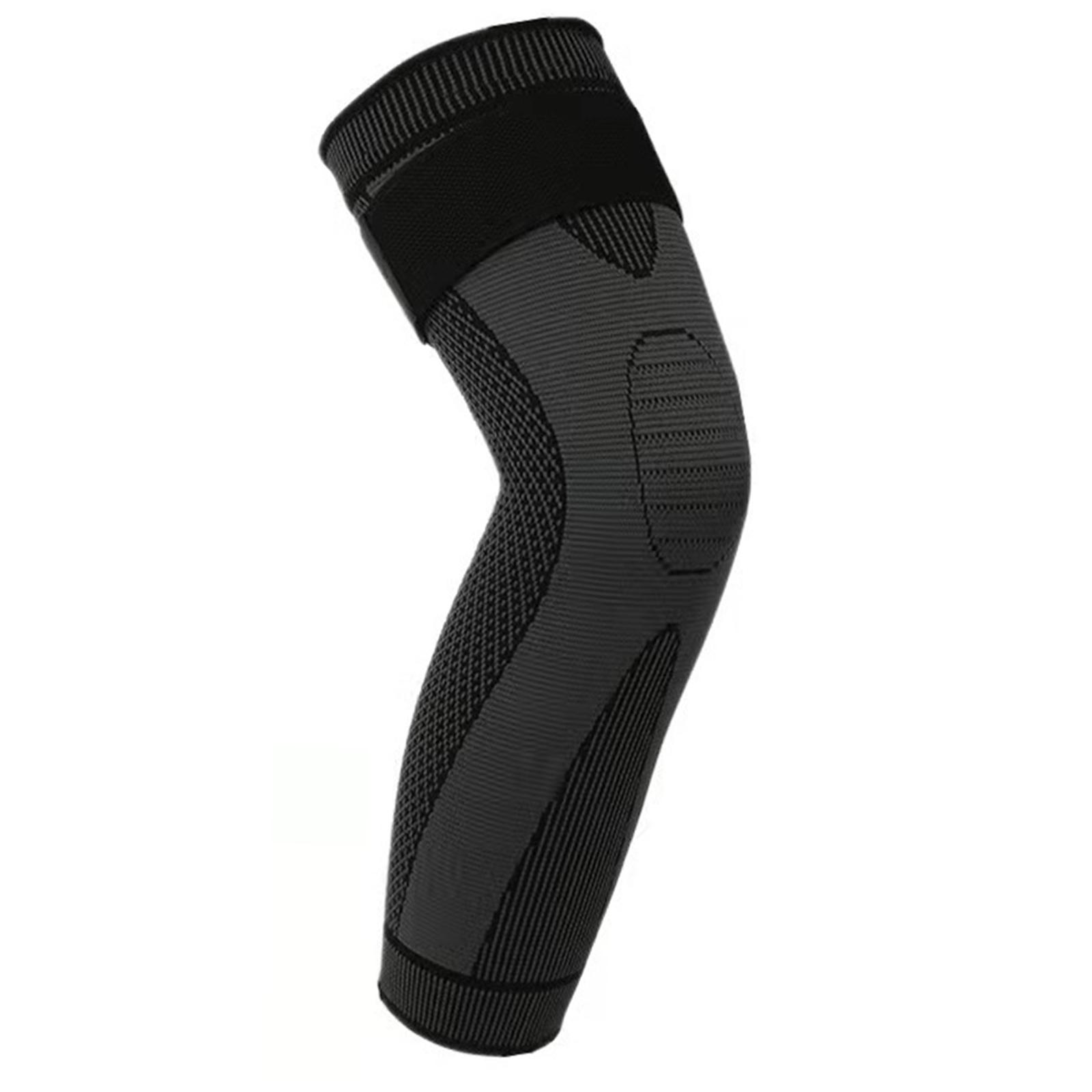 Magideal - Soporte Elástico Para , Estabilizadores Laterales, Vendaje De Presión, Rodilleras Largas, Para , Ciclismo, Lesiones De Entrenamiento Para , Negro L Tamaño Múltiple