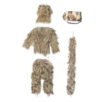 Ioensy - Niños Ghillie Traje Disfraz Combate Para Wargame Photography Forest Brown 160~165Cm