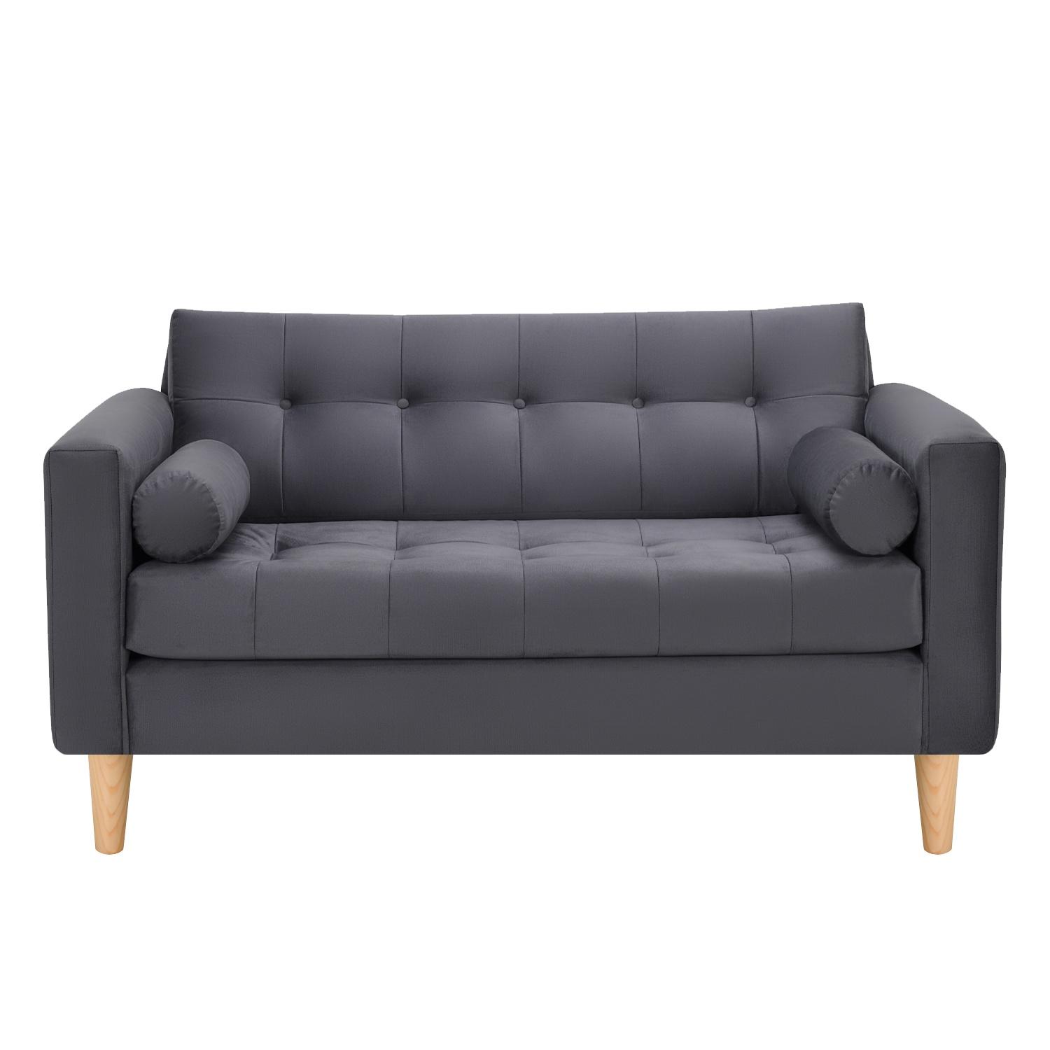 Bodevir - Sofa Retro 2C Felpa 05 Gris