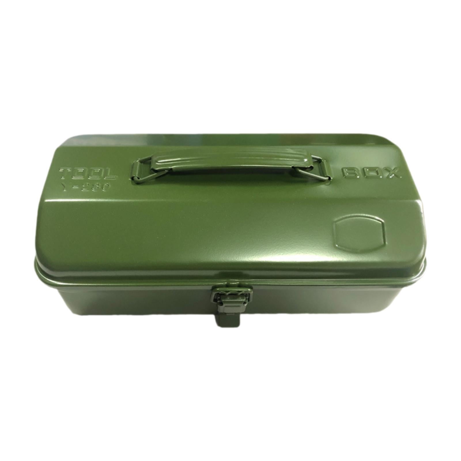 Magideal - Caja De Herramientas Portátil, Caja De Almacenamiento De Herramientas De Reparación De Hardware De Coche, Pestillo De Bloqueo De Metal Sólido Para El Verde