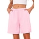 thumbnail image 1 of INSPIRE CHIC Pantalones Cortos de Modal para Mujer  Suaves Pantalones de Dormir de Viscosa con Bolsillos y Cintura Elástica Pantalones de Pijama Transpirables XL Rayas Rosadas, 1 of 6