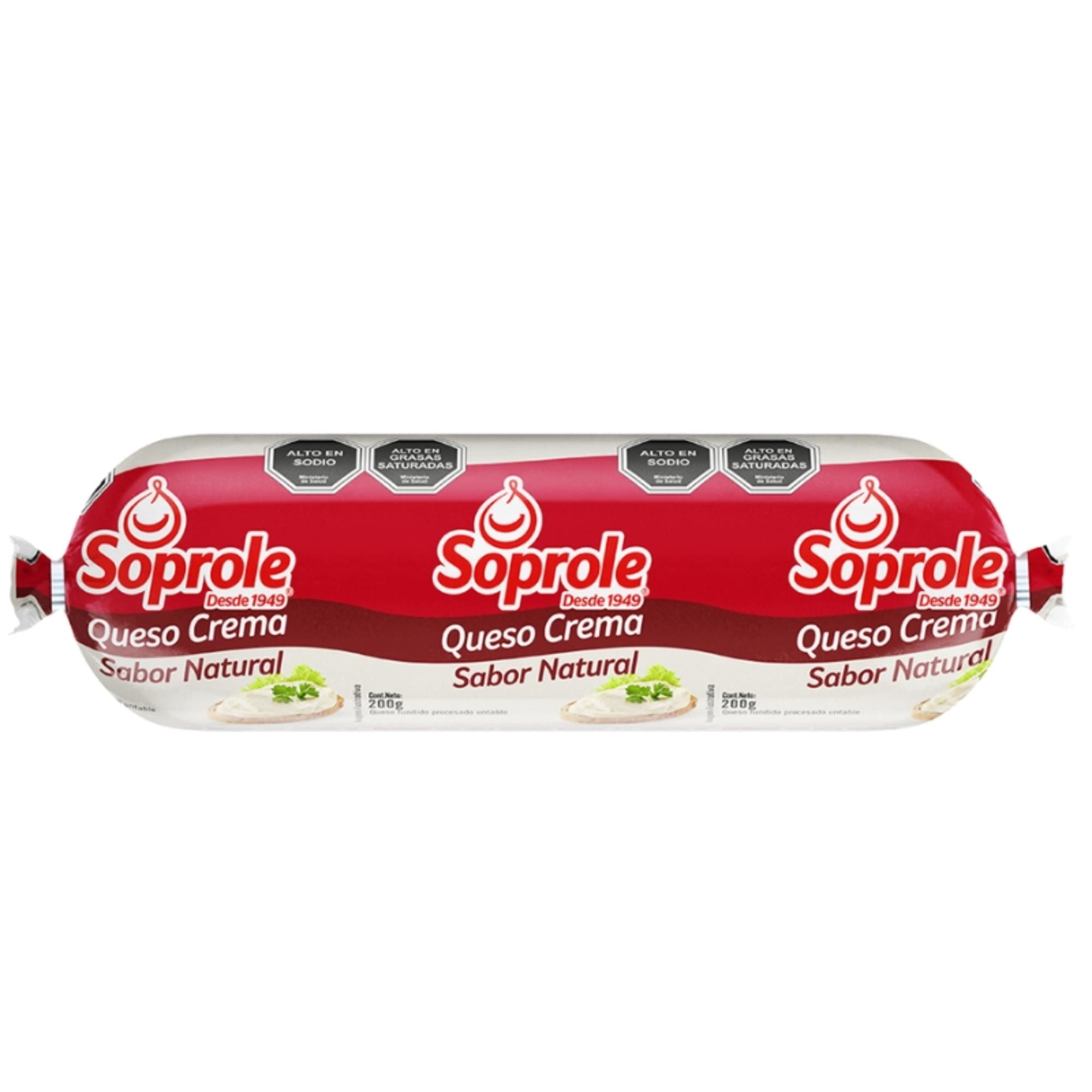Queso Crema Natural 200 g Soprole