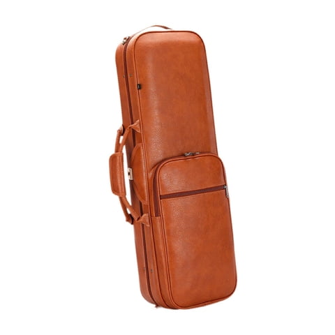 Bothyi - Estuche Para Violín Tamaño Completo Estuche Rígido 4/4 Mochila A Prueba De Polvo Estuche De Transporte Caja Para Violín Naranja