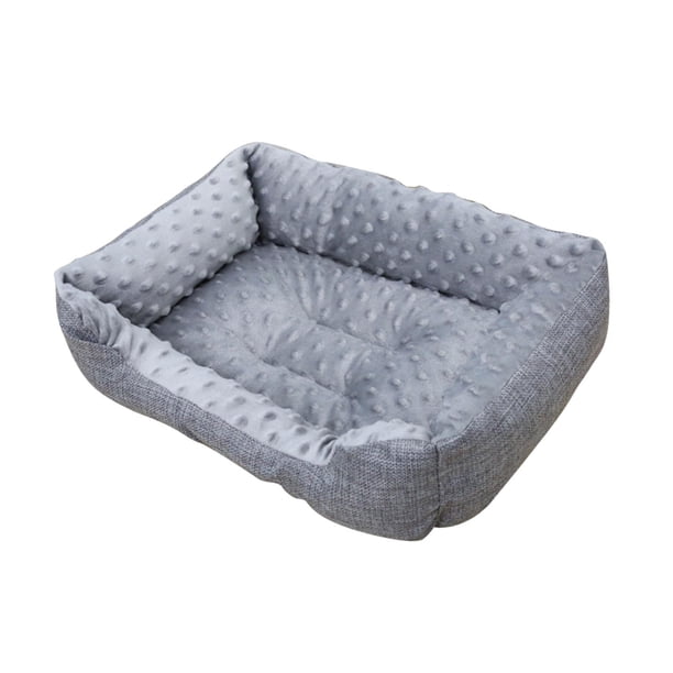 Cama cálida para perros, almohadilla para cama de perrera, lavable, otoño invierno, cojín cálido para mascotas, cama para perros y gatos para caniche, 40x30cm