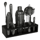 thumbnail image 1 of Set Coctelera Belug 13 Piezas Negro Highball & Chaser Cocktail Kit Acero Inoxidable, 1 of 5