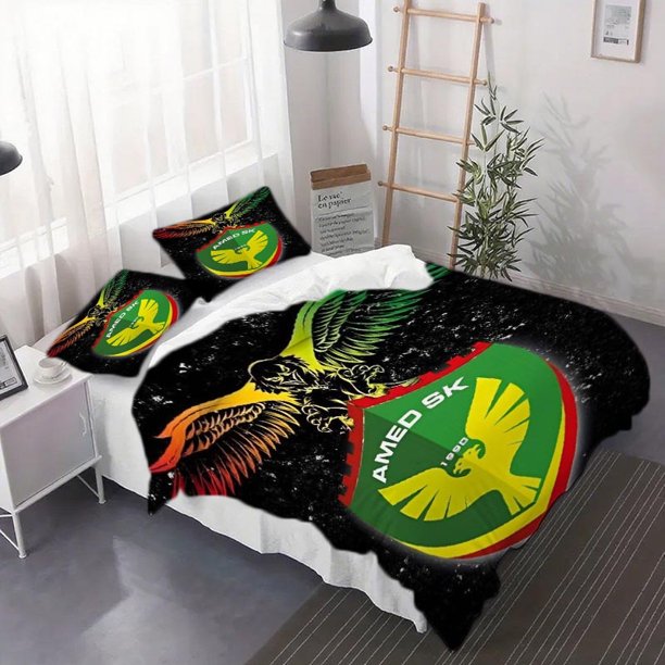 3pcs AMED SK Themed Duvet Cover Set - Includes Duvet Cover And Pillowcases (No Pillow Inserts) Suitable for Bedroom Or Dorm Use
