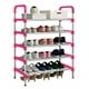 thumbnail image 1 of Zapatero Organizador 5 Pisos Estante Zapatos Para 15 Pares Rosa, 1 of 2