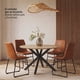 thumbnail image 2 of Silla Comedor Cuero Metal Industrial Vintage Cocina Burgos Caramelo, 2 of 8