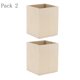 thumbnail image 1 of 2pcs pluma de madera inacabada contenedor pincel maceta para ni?os artesanía diy, 1 of 3