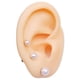 thumbnail image 1 of Pack De Aros Piercing Perlas Seguridad Chapadas En Oro 18k, 1 of 5