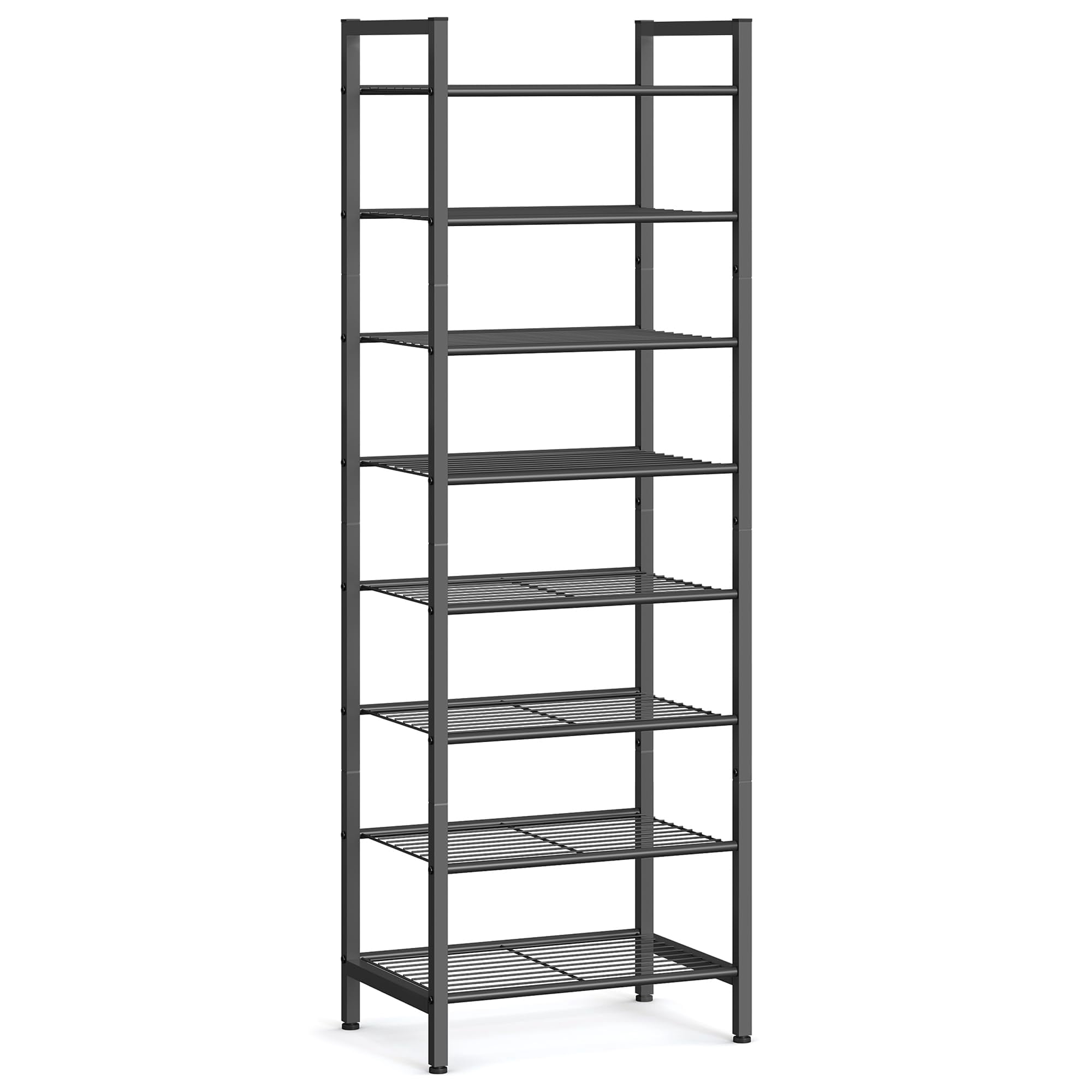 Zapatero Songmics De Metal De 8 Niveles, Alto, Para 18 Pares De Zapatos, Negro