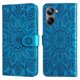 thumbnail image 3 of Funda tipo cartera FOXDOCK para Realme 10 Pro 5G , diseño girasol en relieve, cuero PU, cierre magnético, soporte y tarjetero, 3 of 5