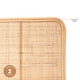 thumbnail image 3 of Set Respaldo 2 Plazas + Veladores Madera Ratán Atmosphera, 3 of 6