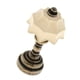 thumbnail image 5 of 1/12 casa de muñecas miniatura mesa escritorio lámpara columna bronce pantalla beige, 5 of 5