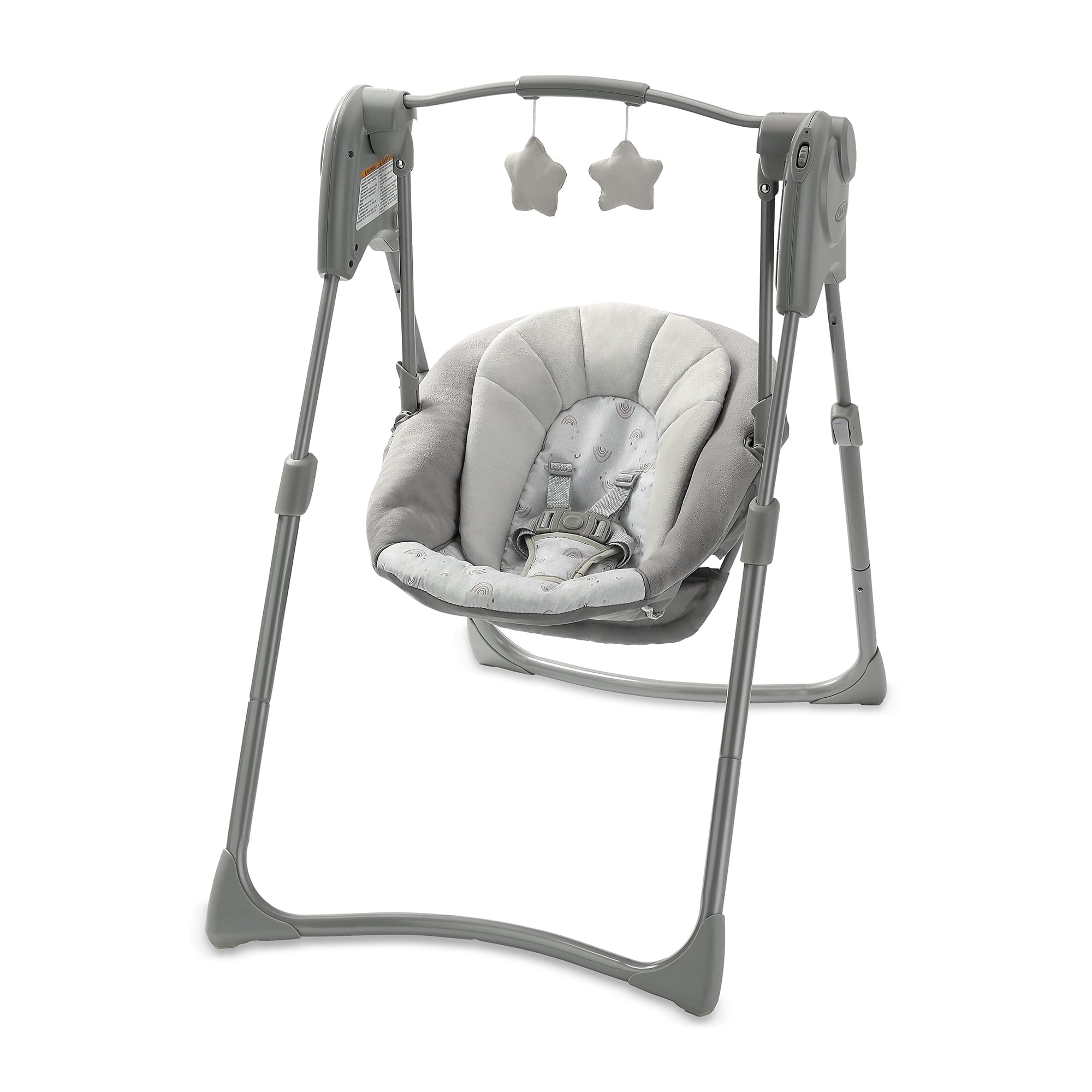 Baby Swing Graco Slim Spaces Compact Reign Con Arnés De 5 Puntos