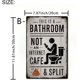 thumbnail image 2 of Letrero esto baño no cibercafé vintage metal estaño divertido humorístico arte pared aluminio rústico 20x30 cm emoji caca 2 uds, 2 of 7