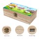 thumbnail image 3 of Om Nom Caja Organizadora de Madera Rústica - Caja Decorativa Multifuncional para Escritorio, Hogar, Oficina, Joyas y Manualidades, 3 of 6
