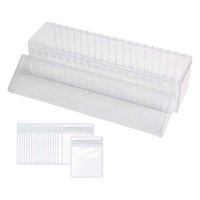 Magideal - 20 Piezas De Bolsa De Almacenamiento De Joyas, Bolsa De Almacenamiento, Antioxidante, Multifunción, Sellado, Organizador De Embalaje, Bolsa Con Cierre Limpiar Con Caja