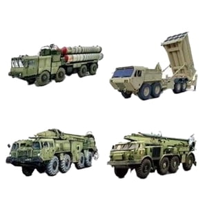 Bothyi - Kit De Construcción De Vehículos De Misiles De 4 Piezas, Rompecabezas 4D Compactos Para Decoración De Escritorio