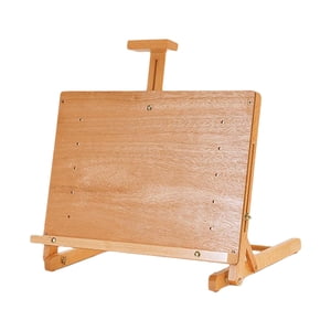 Bothyi - Paleta De Pintura De Caballete De Mesa De Escritorio De Madera Artística Para Exhibición De Soporte De Libros Para Niños 50X37X7Cm
