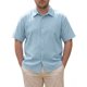 thumbnail image 1 of INSPIRE CHIC Camisas de Hombre Grandes y Altas de Manga Corta con Botones para la Playa Verano Camisa Casual 5XL Azul, 1 of 5
