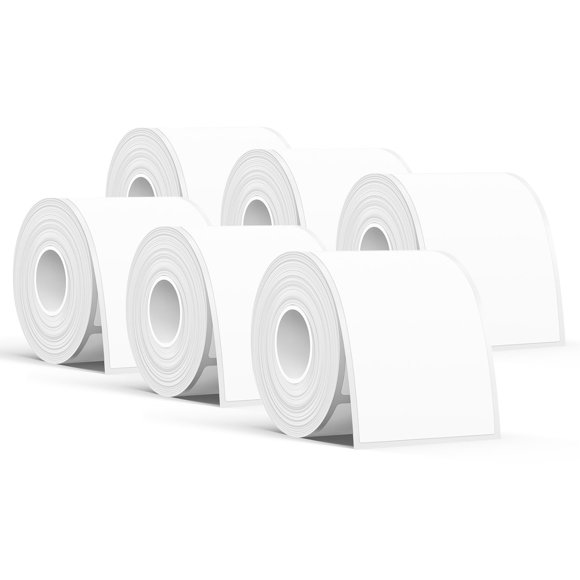 Cinta de Etiquetas SUPVAN 50 mm x 80 mm 6 Rollos Blanco