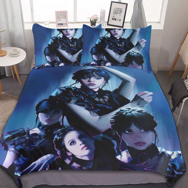 Wednesday Art 3 Pieces Bedding Sets Soft Comforter Sets Decor Bedroom Gifts