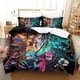 thumbnail image 1 of x1729 Bed SheetsSplatoon Bedding Set Twin Full Size Bed Set Aldult Kid Bedroom Duvetcover Sets Anime bed sheet set 3-Piece Bedding Set (1 Duvet Cover + 2 Pillow Shams) nj1729, 1 of 5
