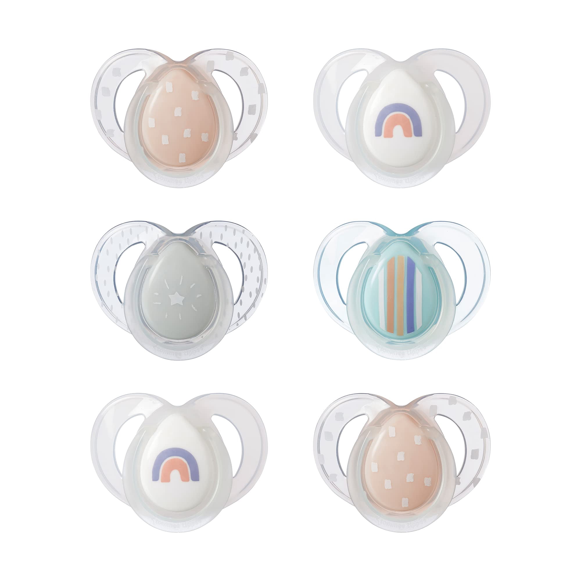 Chupete Tommee Tippee Nighttime De 6 A 18 Meses Con Brillo En La Oscuridad