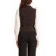 thumbnail image 3 of INSPIRE CHIC Chaleco de Traje para Mujer Doble Botonadura Negocios Solapa Elegante Chaleco de Cintura XS Café, 3 of 6