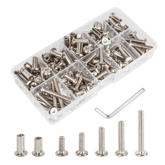 Tornillos hexagonales M6 de acero inoxidable 16/20/25/30/40 mm – 140 piezas