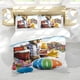 thumbnail image 5 of Saltarín Conjunto de sábanas temático, trío de piezas, cómodo y amigable con la piel, diseño único, regalo de decoración para el hogar para familiares, amigos y fans,173cm *218cm, 5 of 6