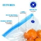thumbnail image 2 of Kit de bolsas Sous Vide WHX 28 piezas, 15 bolsas reutilizables para almacenamiento de alimentos al vacío, 2 of 3