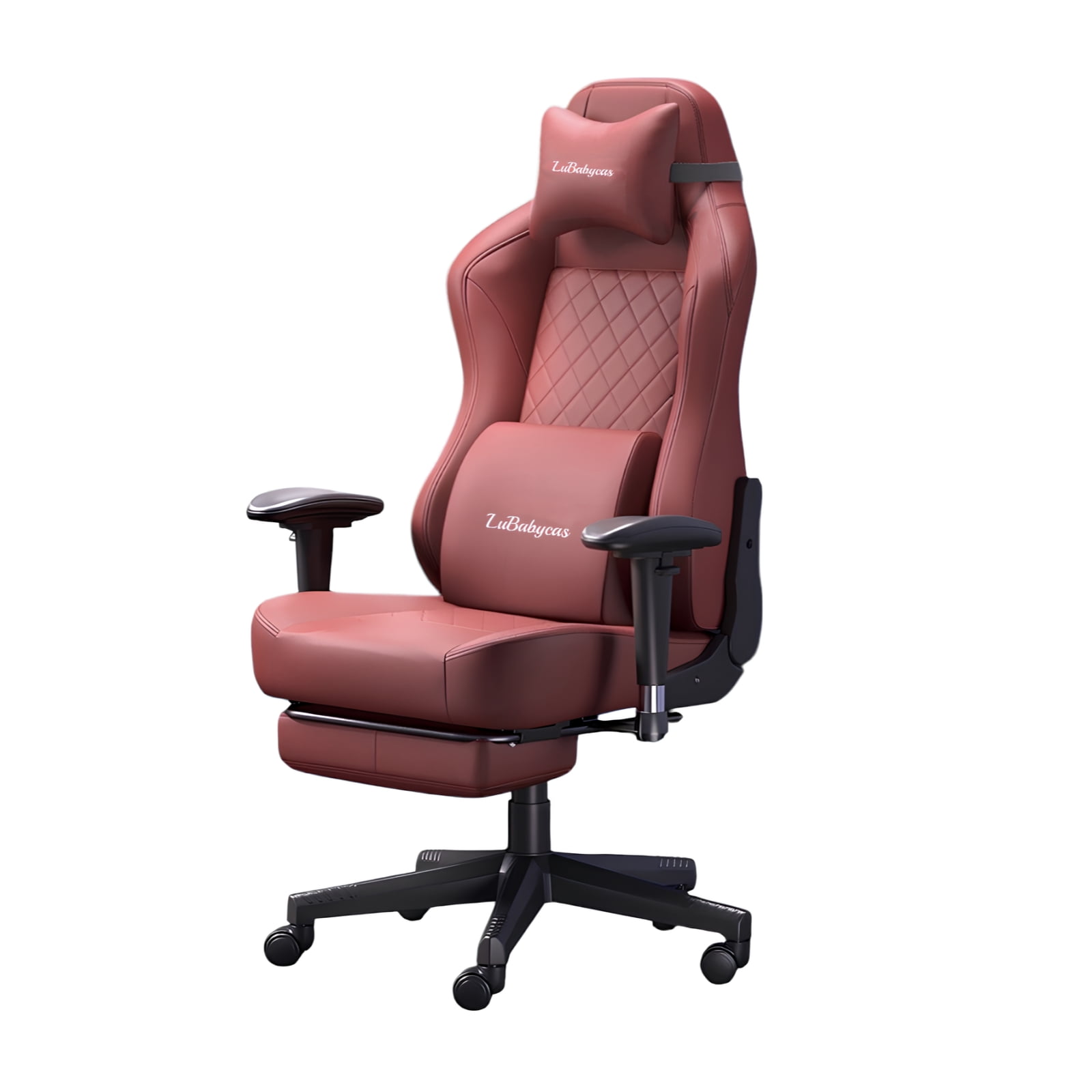 Lubabycas - Silla Gamer Premium Reclinable Con Reposapies Power Roja