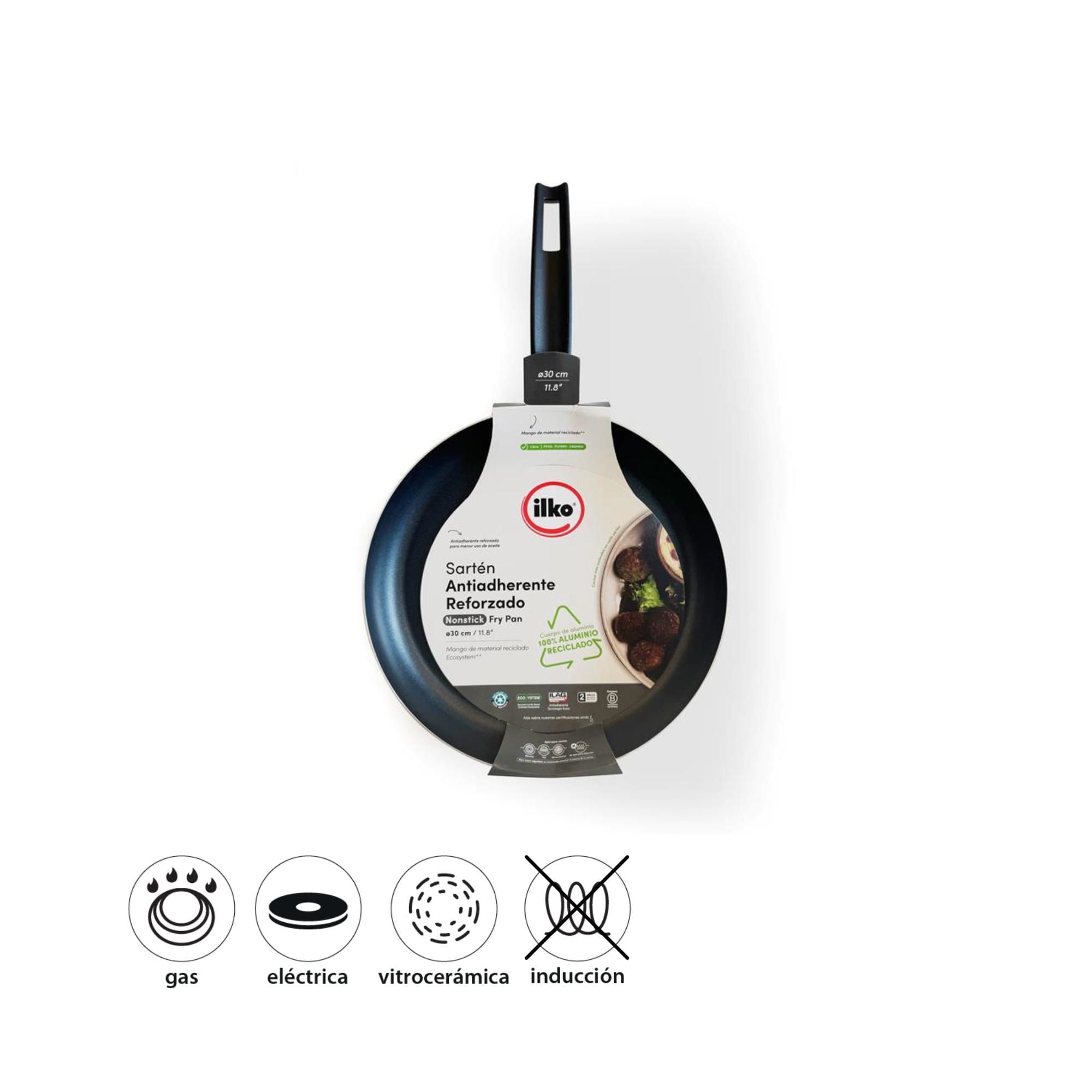 Ilko - Sartén 30 Cm Every Day Aluminio Reciclado Gris 1 Piezas