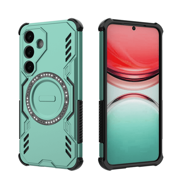 Funda FOXDOCK para Samsung Galaxy S25 , magnética, resistente a golpes, con soporte, unisex, carga inalámbrica