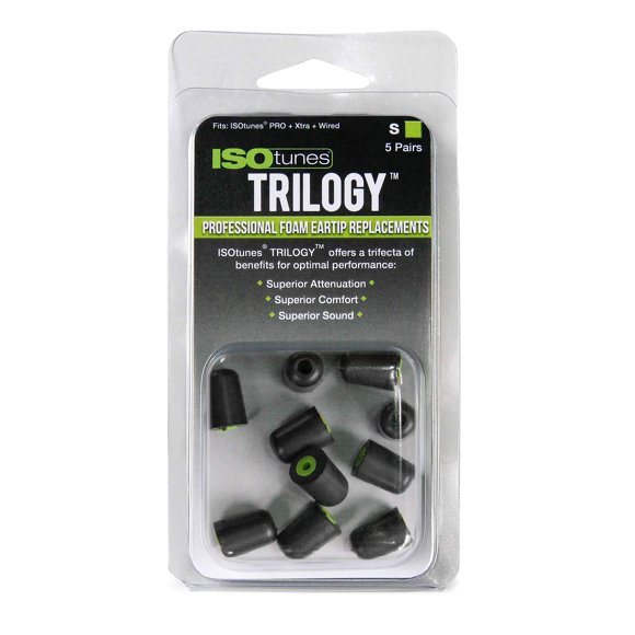 Almohadillas de repuesto de espuma IsoTunes Trilogy para IsoTunes PRO