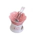 thumbnail image 2 of Olla Para Fondue De Chocolate, Calentador De Mantequilla, Juego De Ollas Para Fondue Para Cocinar En La Cena De Bodas, Cuenco Rosa, Olla Blanca, 2 of 3