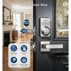 thumbnail image 3 of Veise DK01B Keyless Entry Deadbolt Lock with Handle Set, Satin Nickel, 3 of 3