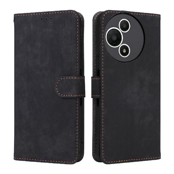 Funda Billetera para TCL 60 SE NxtPaper 5G con Soporte - Cartera de Cuero con Ranuras Negro
