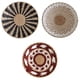 thumbnail image 1 of Paquete De 3 Cestas De Pared Tejidas Rústicas Decoración Bandejas Redondas Decoraciones Estilo B, 1 of 2